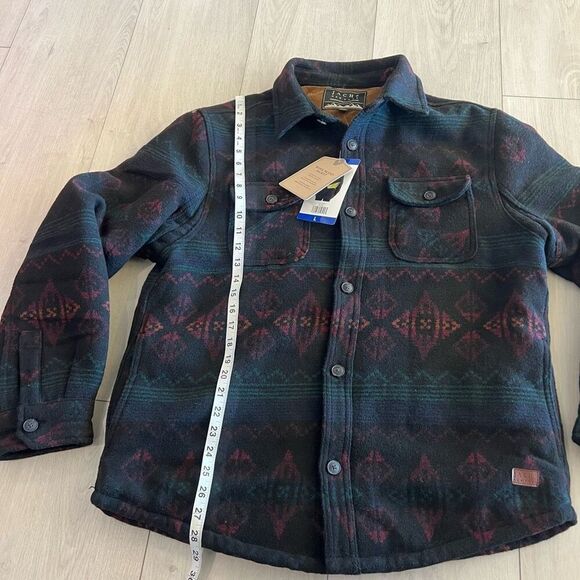 Jachs Men's Wool Blend Sherpa Lined Flannel Shirt Jacket size L - Picture 2 of 8